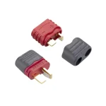 T-plug with rear cover – male and female thumbnail 1