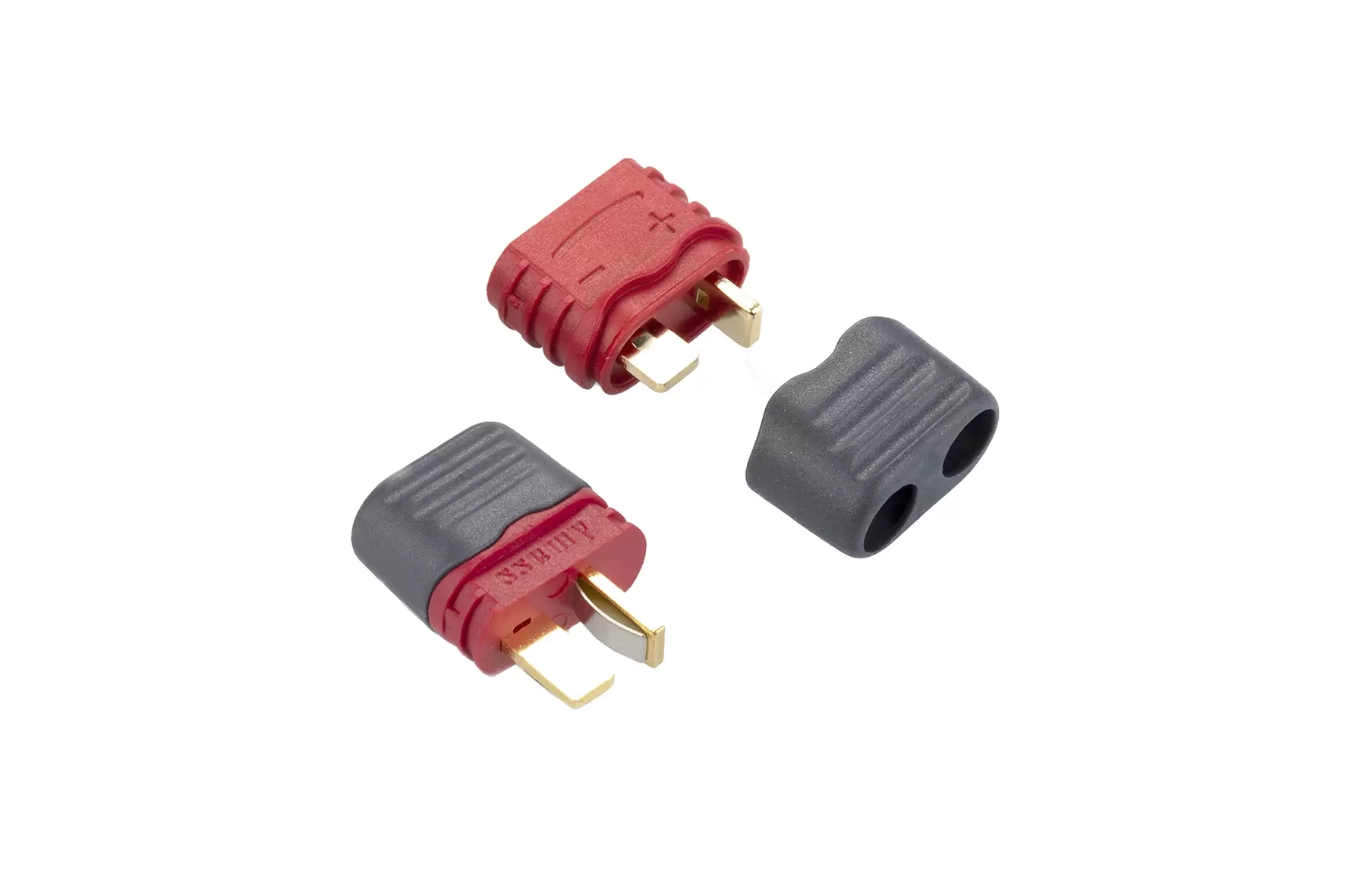 T-plug with rear cover – male and female