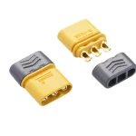 MR three-pin wire connector—male and female thumbnail 2