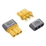MR three-pin wire connector—male and female thumbnail 3