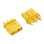 MR three-pin vertical board connector – male and female thumbnail 3