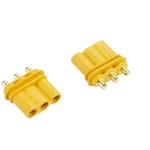 MR three-pin vertical board connector – male and female thumbnail 2