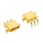 MR three-pin horizontal board connector—male and female thumbnail 1