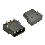 MR three-pin horizontal board connector – male thumbnail 1