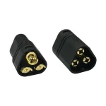 MT three-pin wire connector – male and female-black thumbnail 5