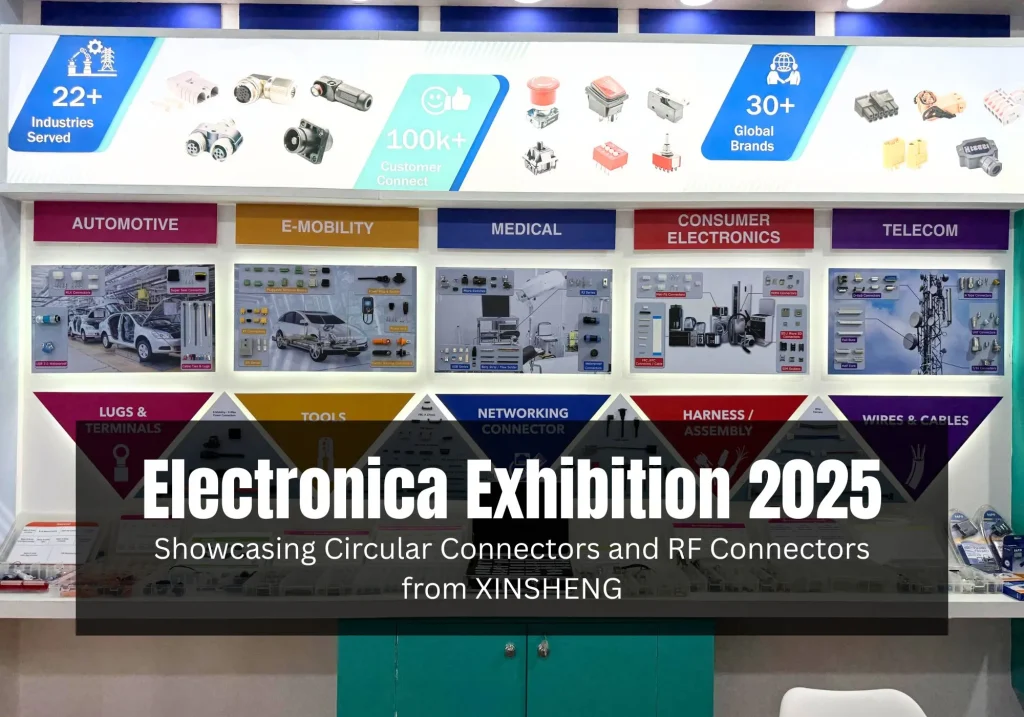 Showcasing RF Connectors and Circular Connectors: Xinsheng Electronics, Presence at Electronica India 2025