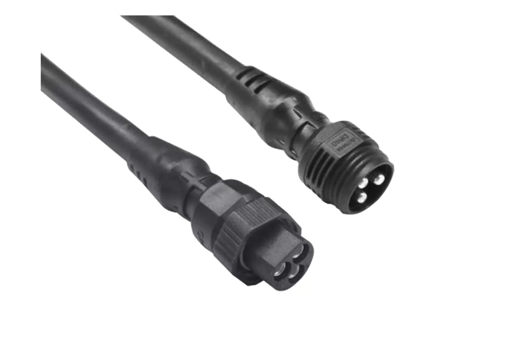DP40 3-pin motor cable – male and female connectors