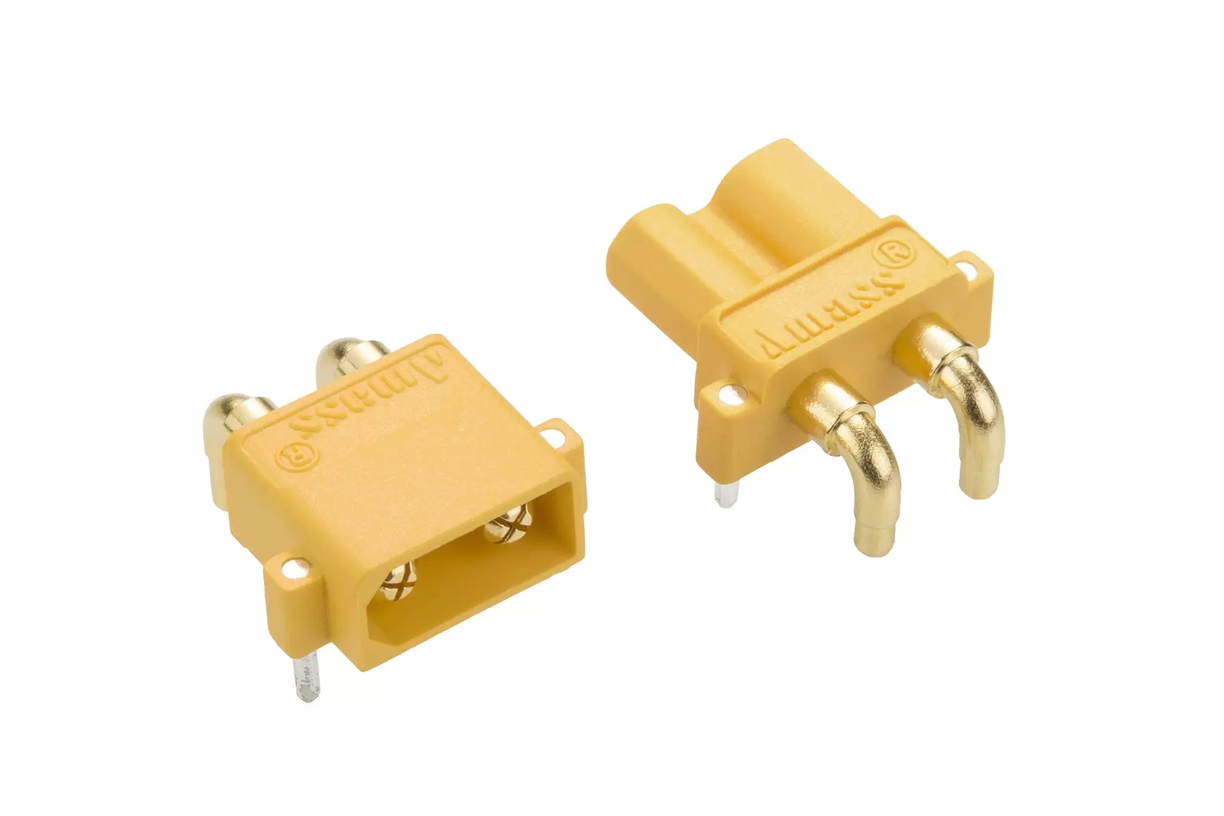 XT dual-pin horizontal connector – male and female heads